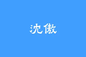 沈傲