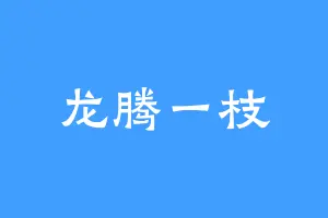 龙腾一枝