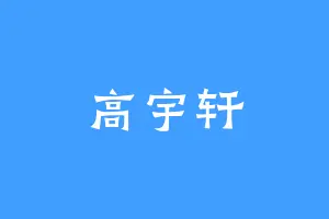 高宇轩