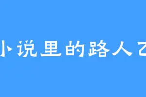 小说里的路人乙