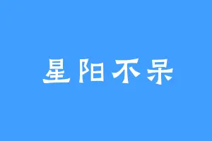 星阳不呆