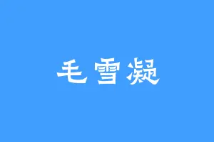 毛雪凝