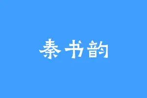 秦书韵