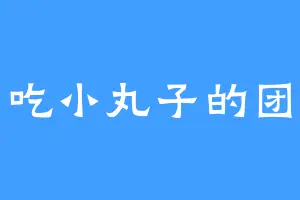 爱吃小丸子的团团