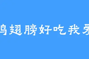 炸鸡翅膀好吃我爱吃