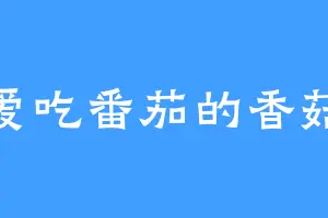 爱吃番茄的香菇
