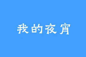 我的夜宵
