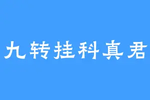 九转挂科真君