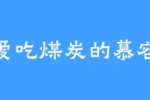 爱吃煤炭的慕容