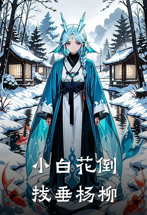 小白花倒拔垂杨柳