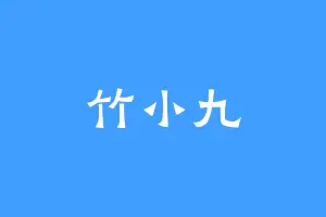 竹小九