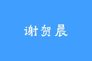 谢贺晨