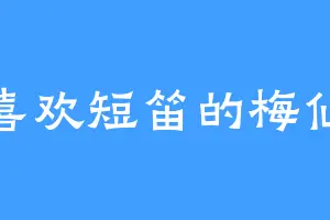 喜欢短笛的梅仙